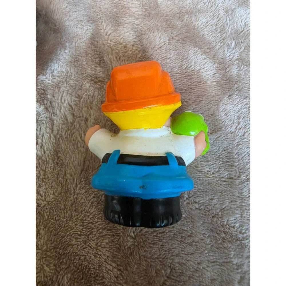 Fisher-Price Little People Dump Truck Yellow Orange Toy Vehicle with Figure